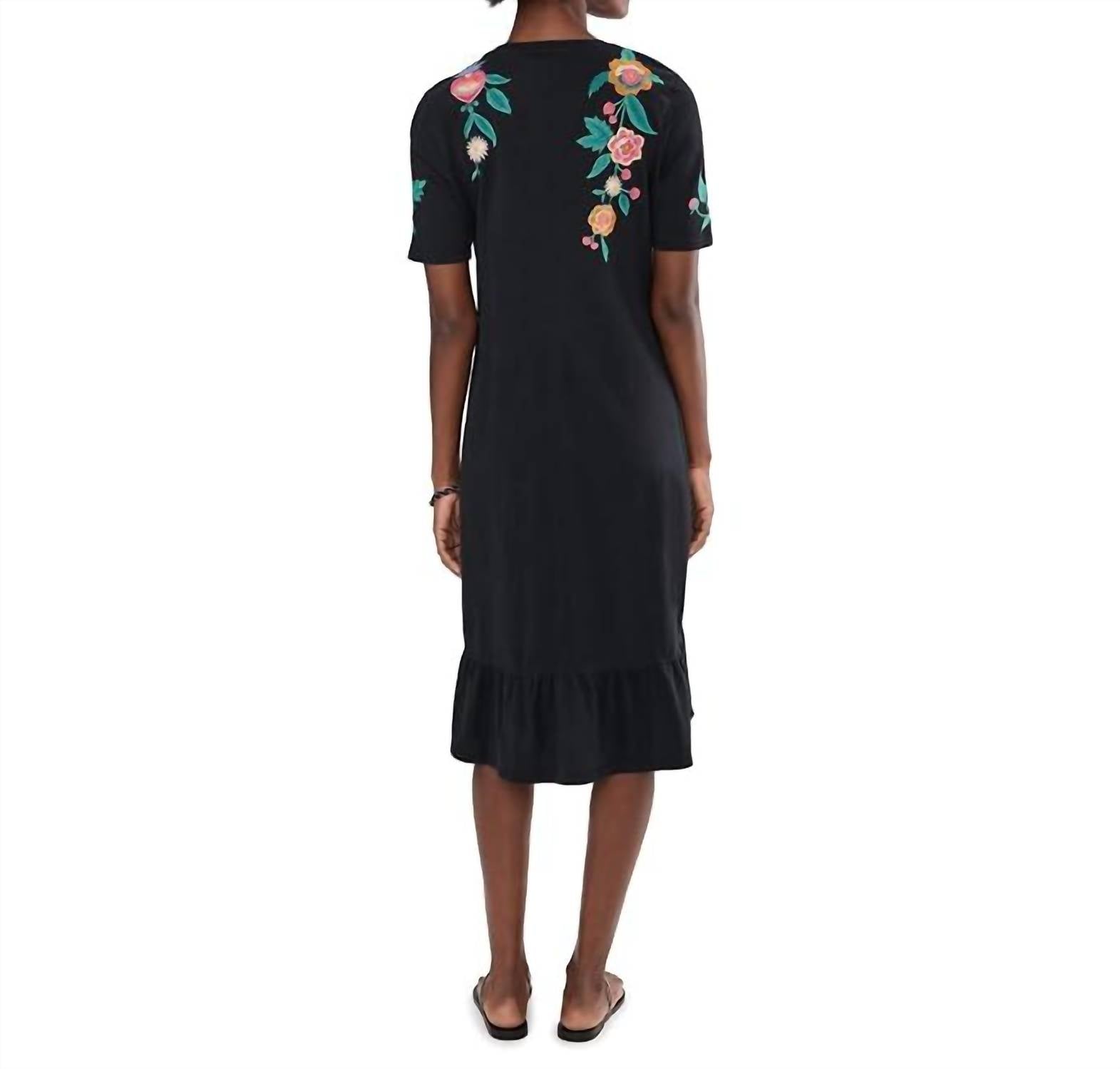 Johnny Was - Zivana Ruffle Hem Knit Midi Dress