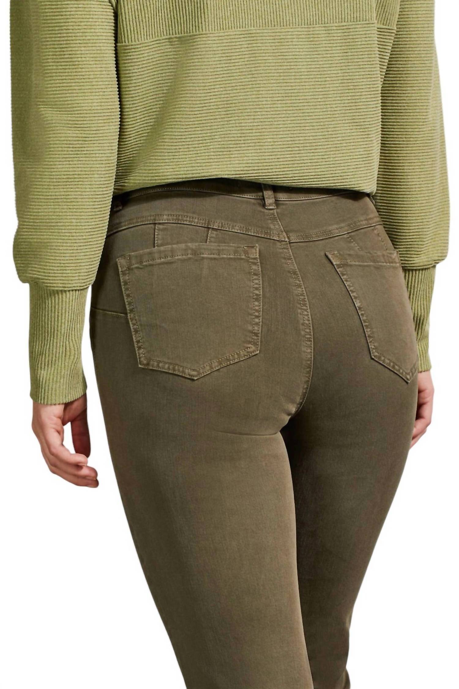Tribal - Sophia Curvy Micro Flare Crop Jeans