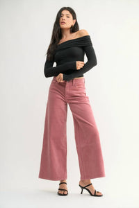 Jbd. - High Rise Corduroy Wide Leg Pants