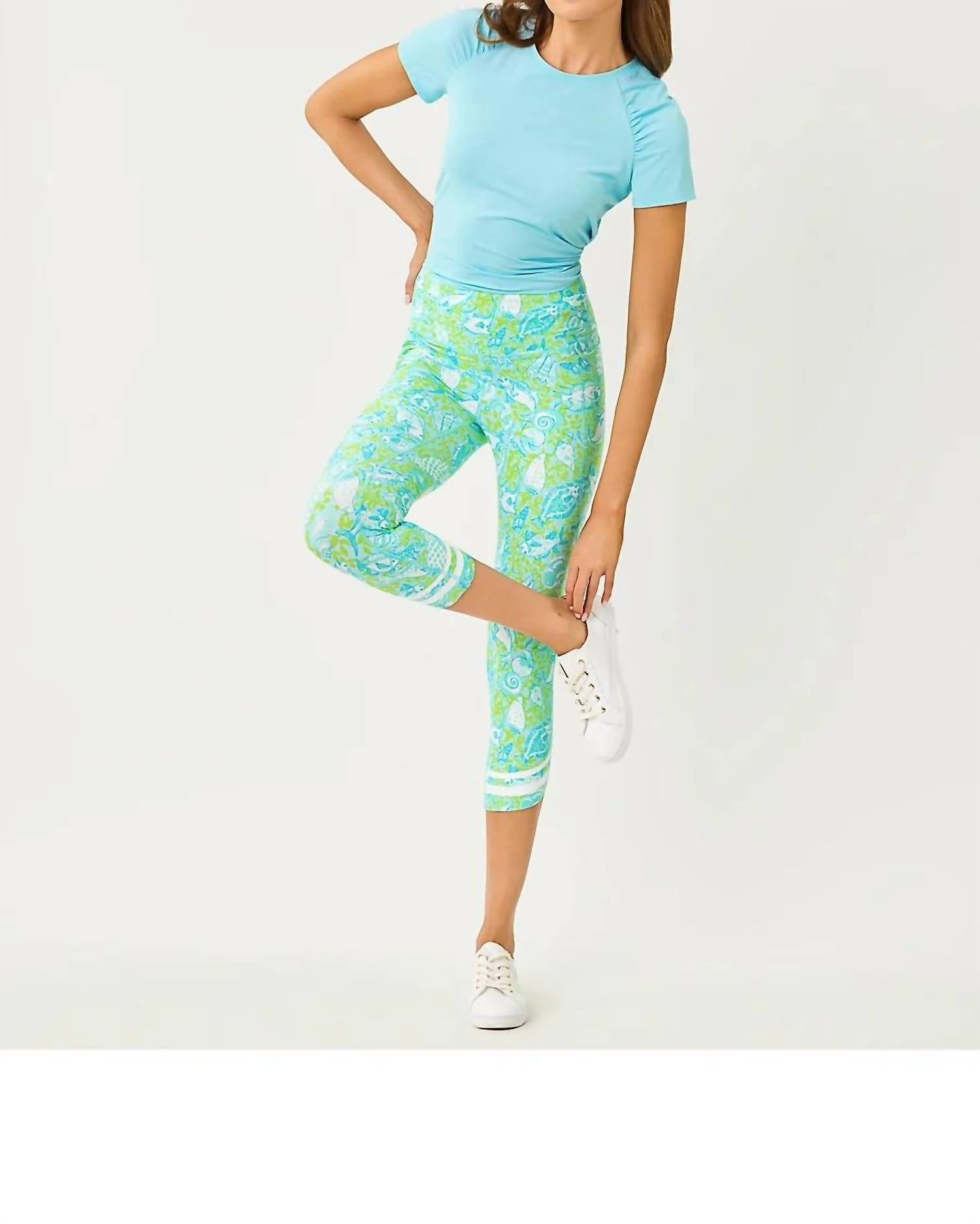 Lilly Pulitzer - Upf 50+ Luxletic Weekender High Rise Crop Leggings