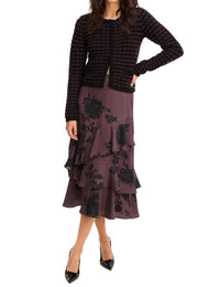 ALLISON NEW YORK Crawford Skirt in brown floral - women's skirt