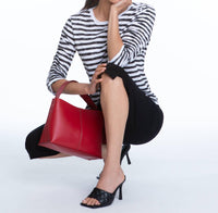 Elliott Lauren - Crewneck With Ruched Sleeve Top