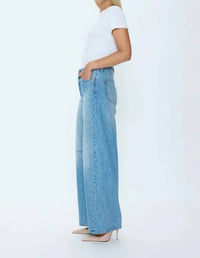 Pistola - Sydney High Rise Bowed Wide Leg Jean