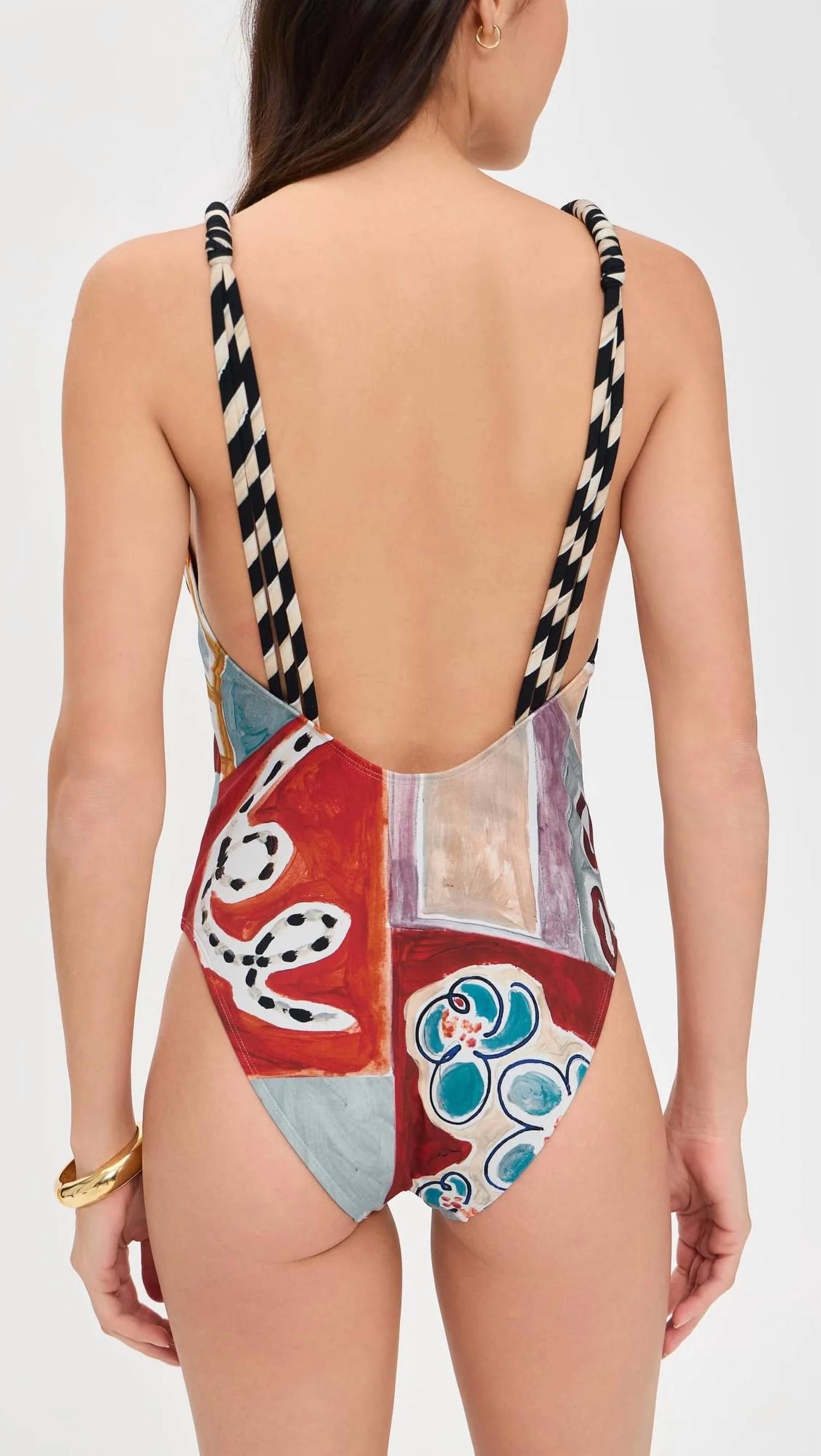 Alemais - Michelle V-neck One Piece Swimsuit