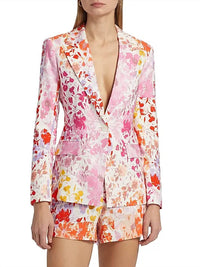 Derek Lam 10 Crosby - Irina Floral Stretch-linen Blazer