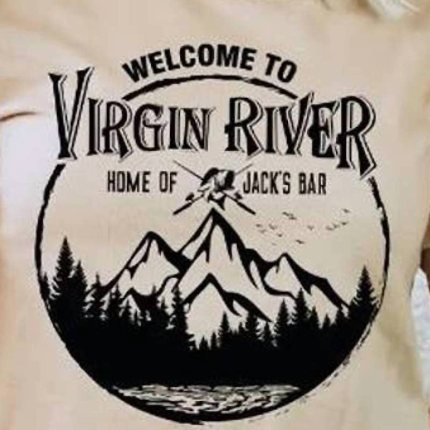 Glittering South - Welcome to Virgin River Jack's Bar Graphic Tee