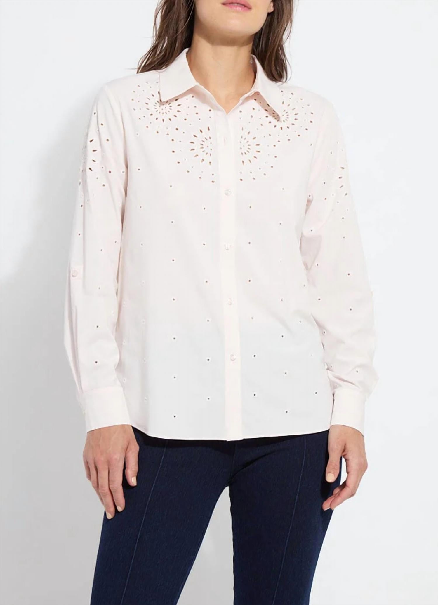Lysse - Zelie Eyelet Embroidered Shirt