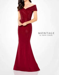 Montage By Mon Cheri - Fit & Flare Gown With Off The Shoulder Sweetheart Neckline