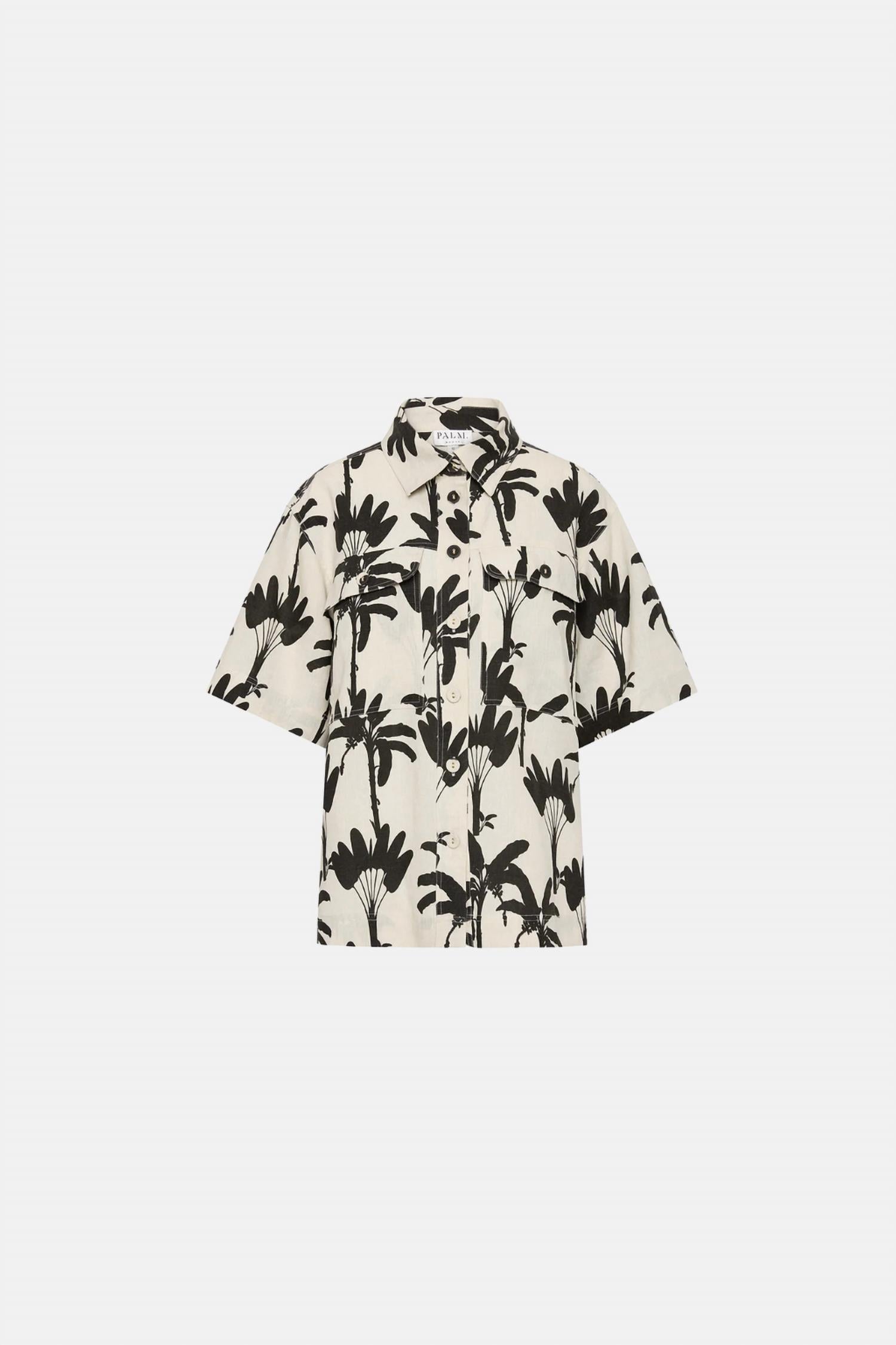 Palm Noosa Alto Shirt in madagascar palms - women's shirt - alternate view
