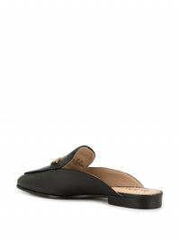 Sam Edelman Women's Linnie Bit Mule in black leather - women's shoe - detail view