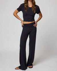 Stillwater - Hygge Rib Fold Over Pants