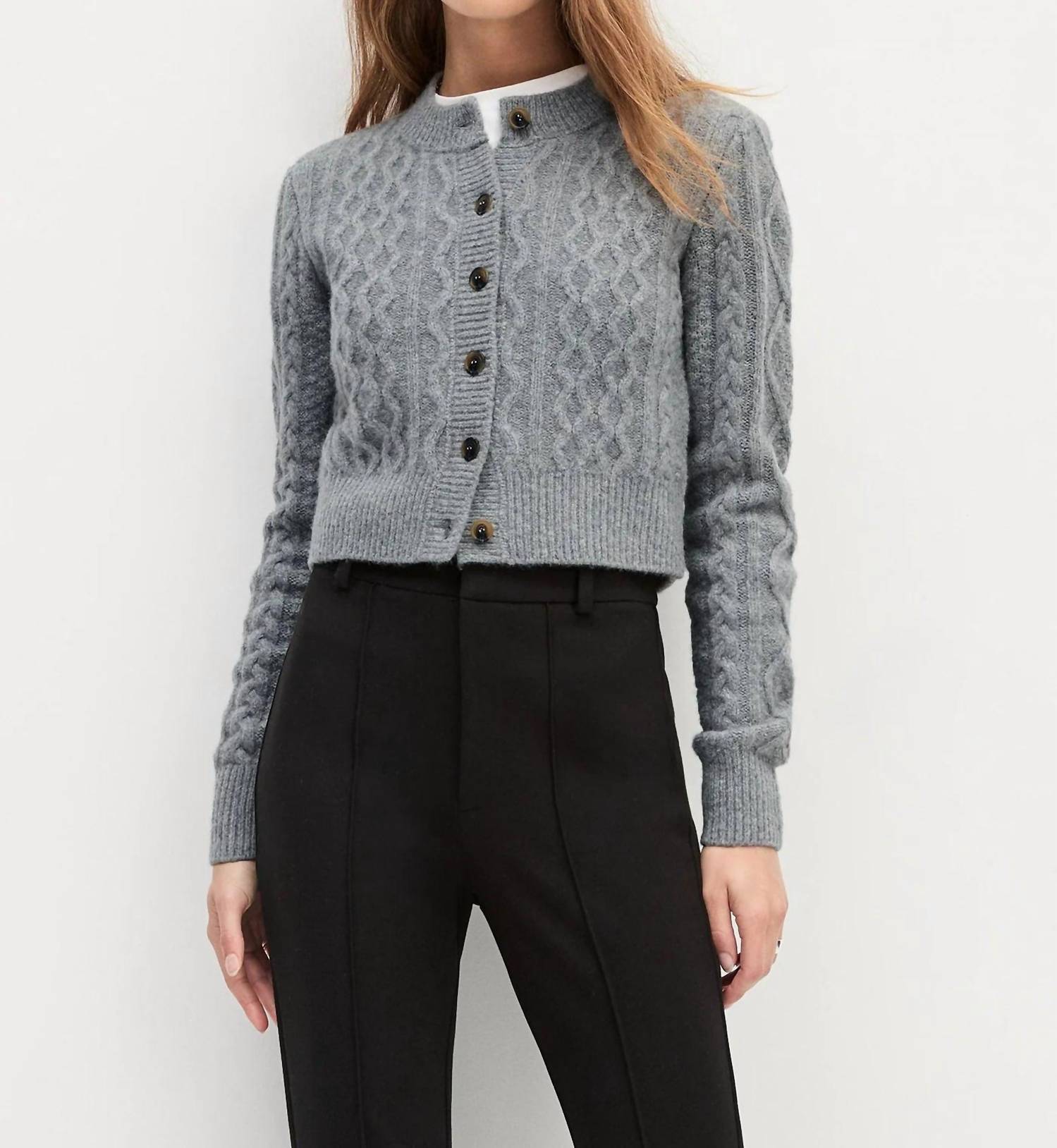 Favorite Daughter - Eleanor Classic Cable-knit Cardigan