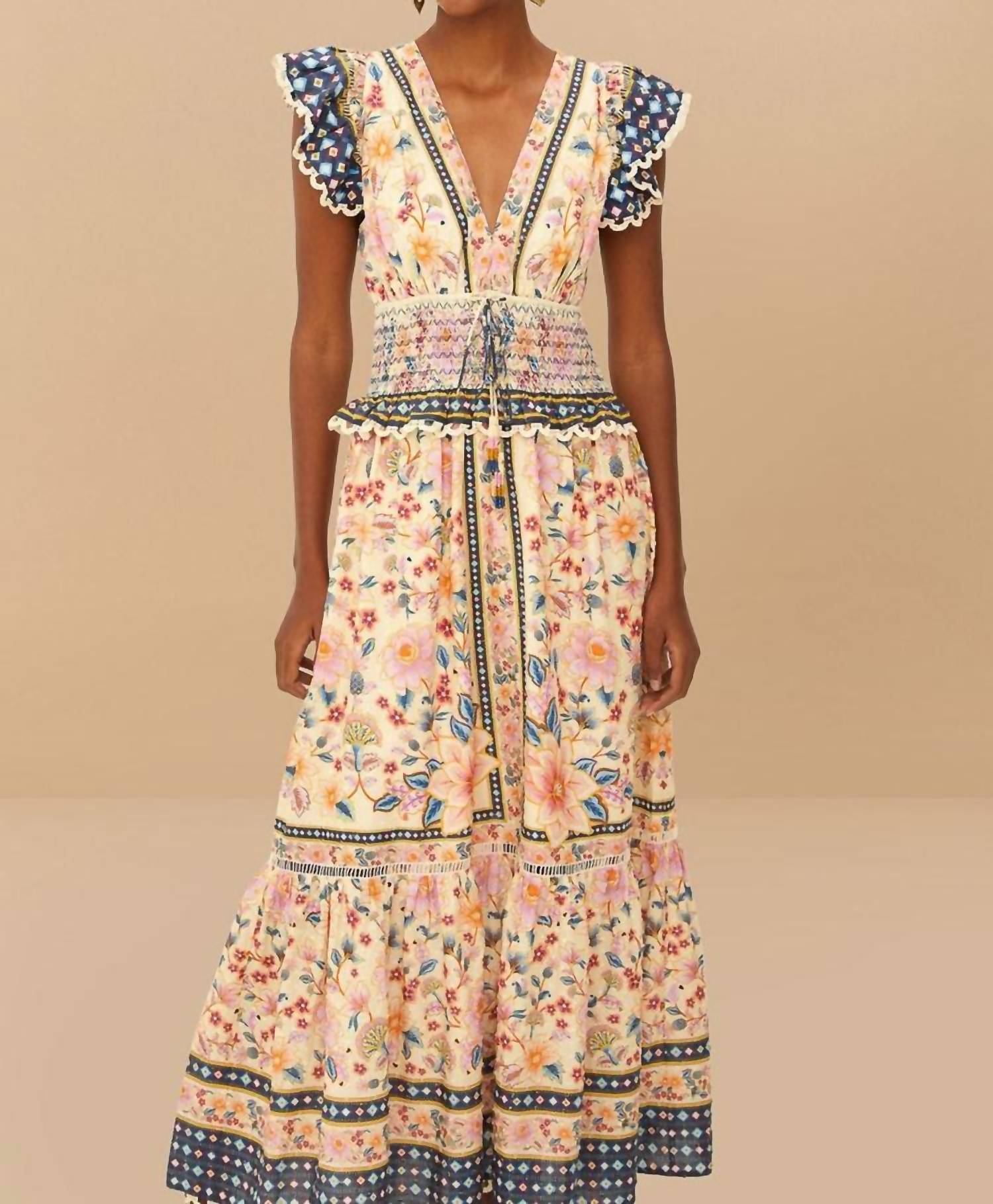Farm Rio - Superbloom Tapestry Maxi Dress