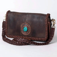American Darling - Women's Smooth Leather Braid Purse