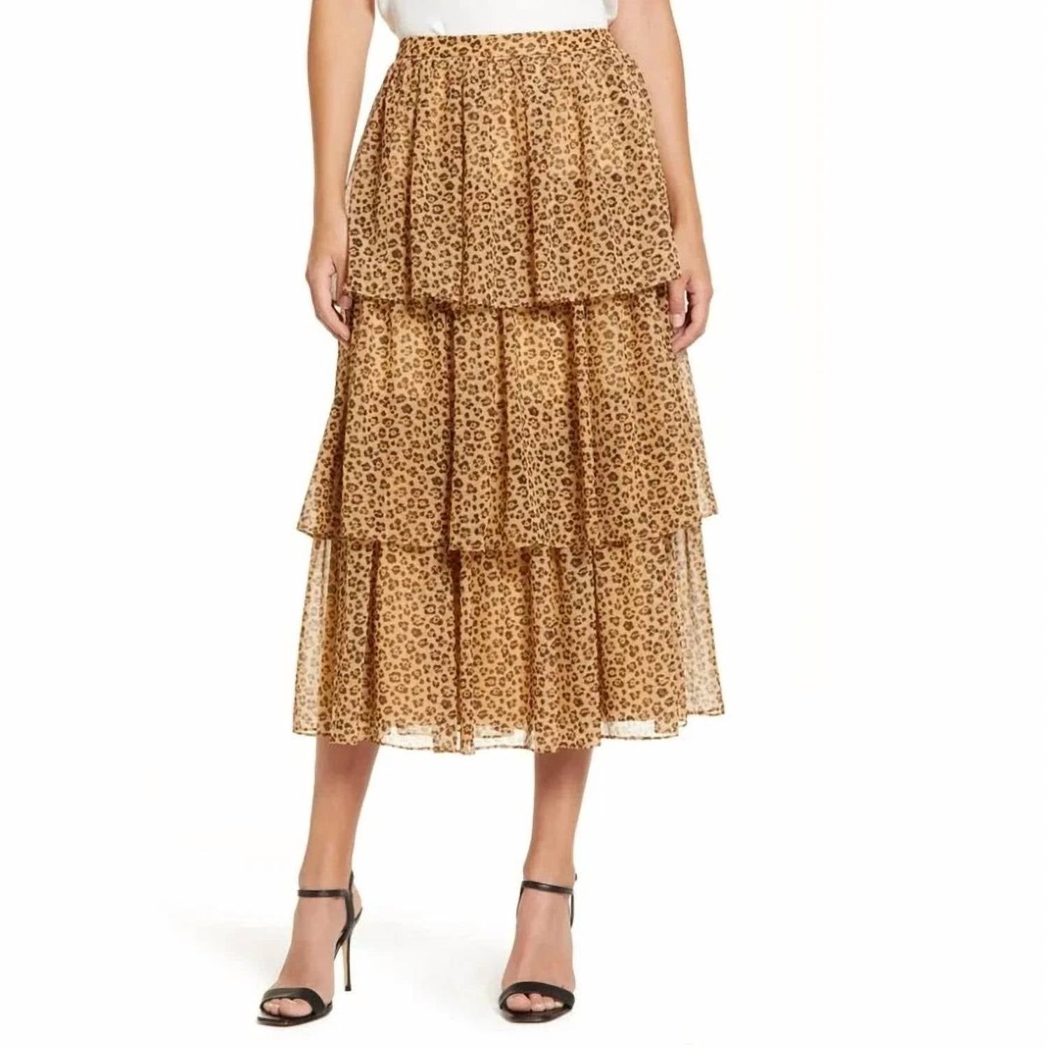 Rachel Parcell - Print Tiered Ruffle Skirt