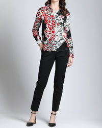 Apny - Abstract Print Button Up Top
