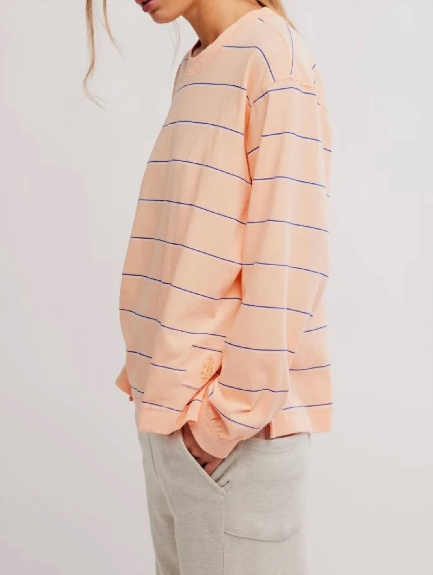 Free People - Printed Hustle Layer Long Sleeve Top