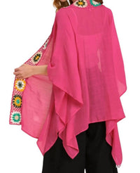Umgee - Open Front Kimono With Crochet Details