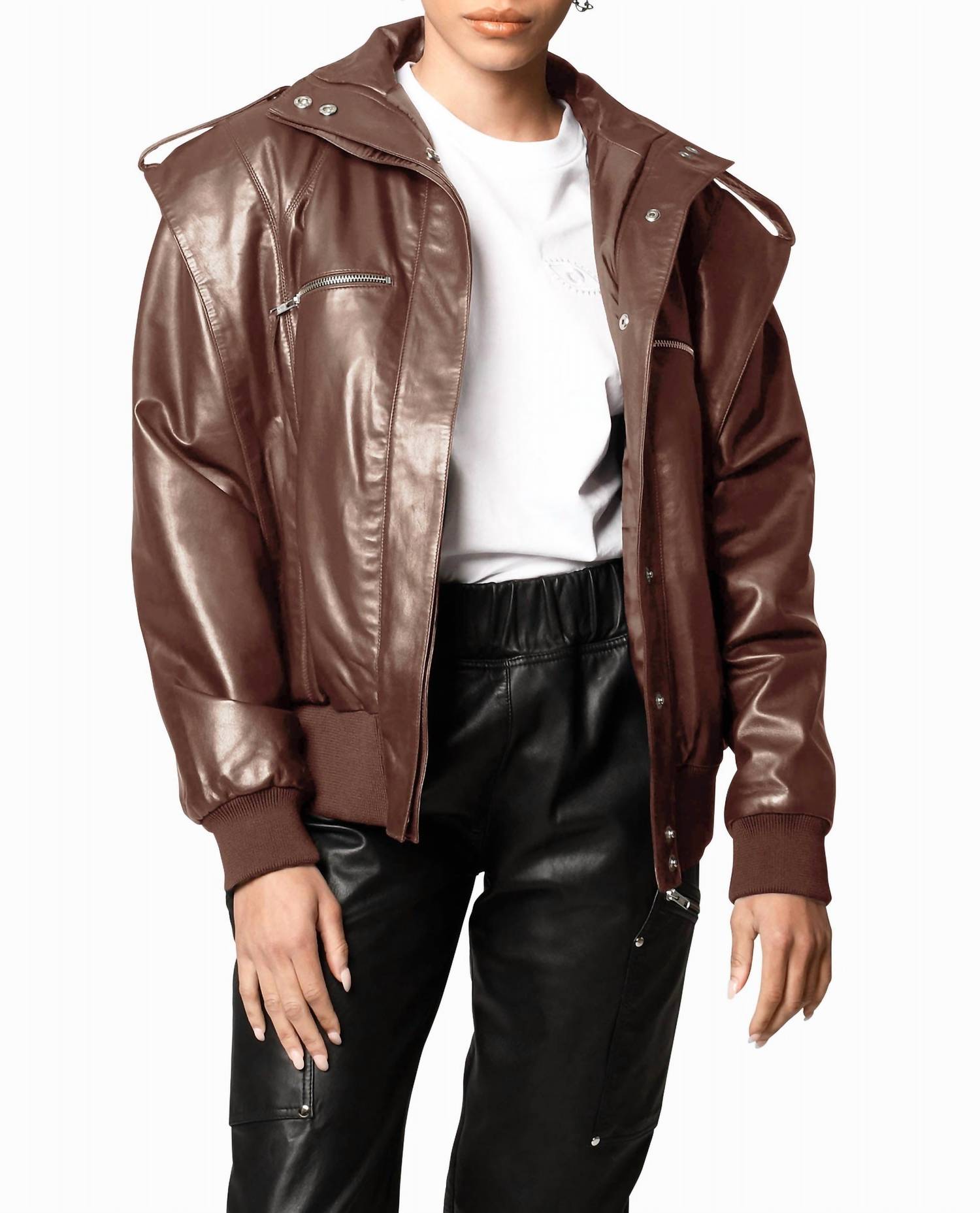 Nicole Miller - Leather Space Jacket