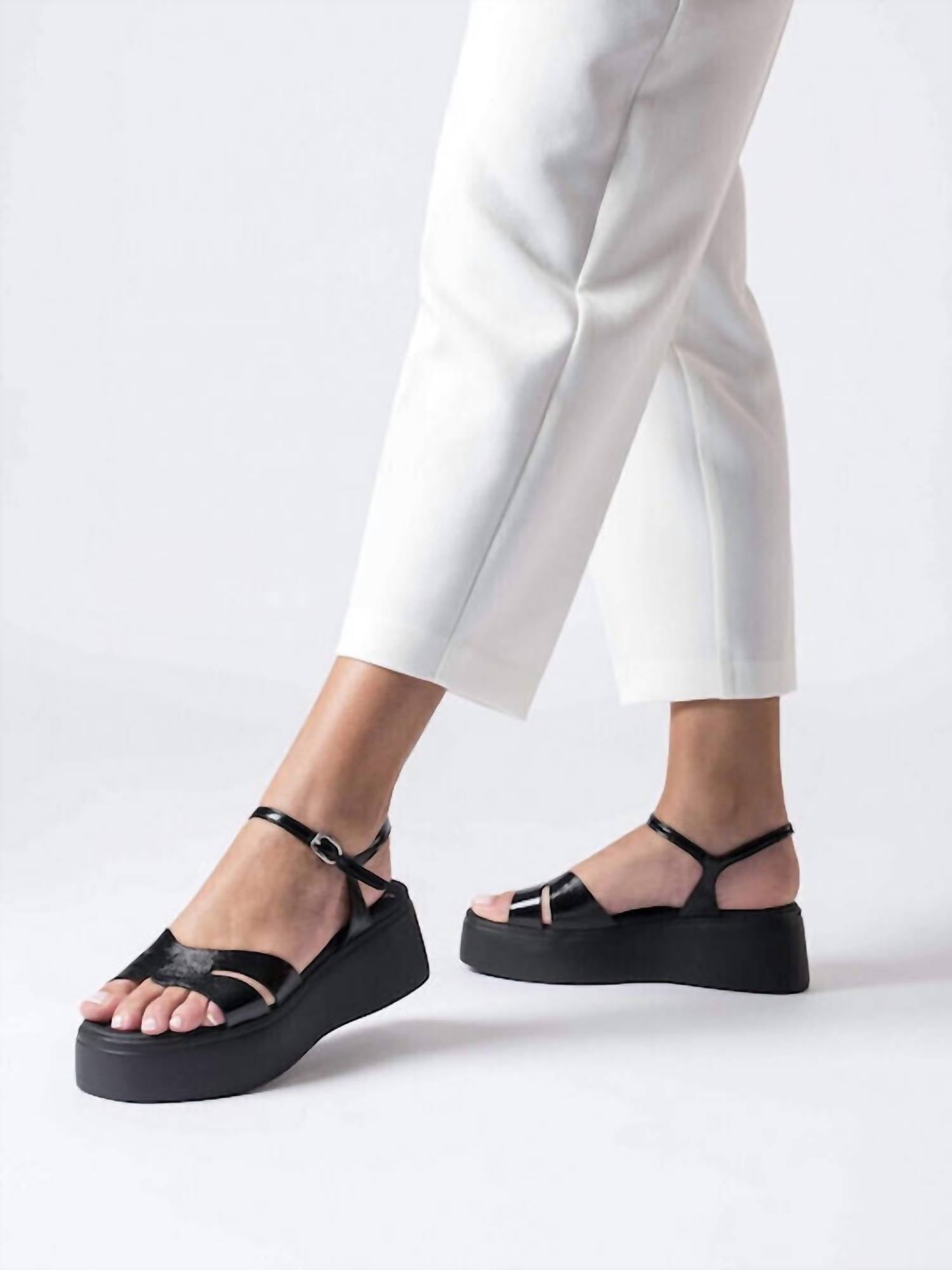Wonders - Women's Leather Platform Shoes