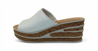 GABOR Women's Cervo Wedge Heel in white - women's shoe - detail view