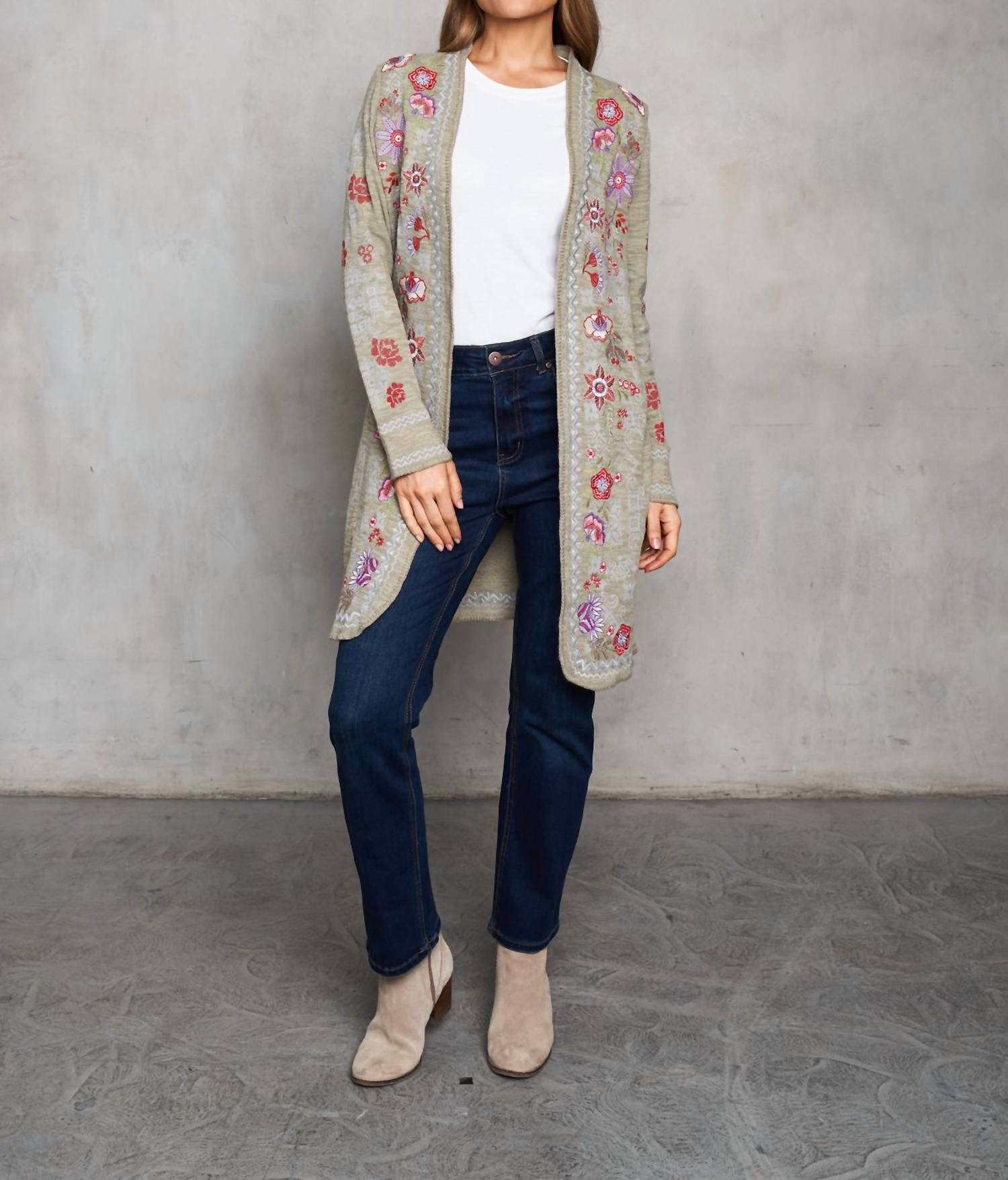 Paparazzi - Embroidered Double Face Knit Jacket