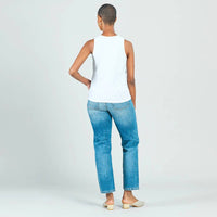 Clara Sun Woo Changing Thoughts Top in white - women's tank top - alternate view