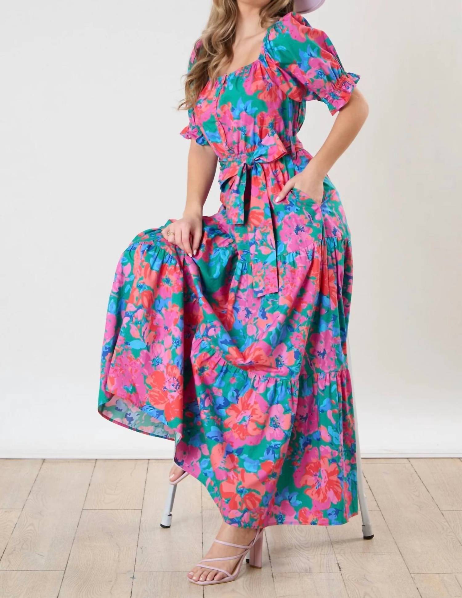 Peach Love - Bloom Into Beautiful Maxi Dress