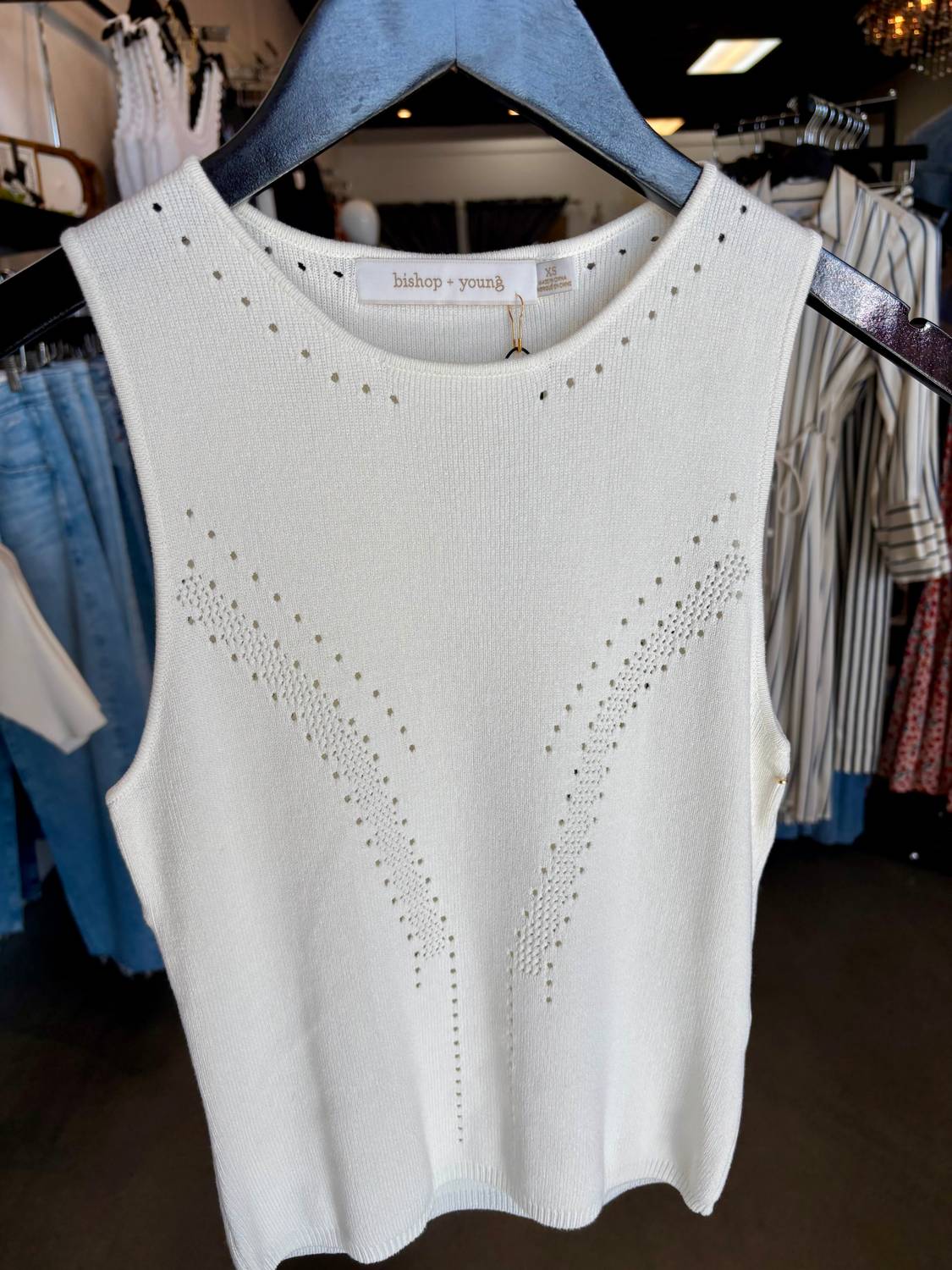 Bishop + Young - Sharlene Pointelle Tank Top