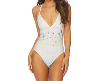Splendid - Crisscross Lace Up One Piece Swimsuit