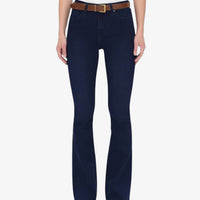 Bayeas Frayed Flare Jeans in deep water - women's jeans - view 4