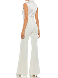 Mac Duggal - Ieena Satin Wide Leg Tuxedo Jumpsuit