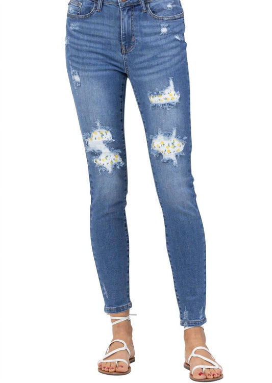 Lemon Patch High Waist Skinny Jean