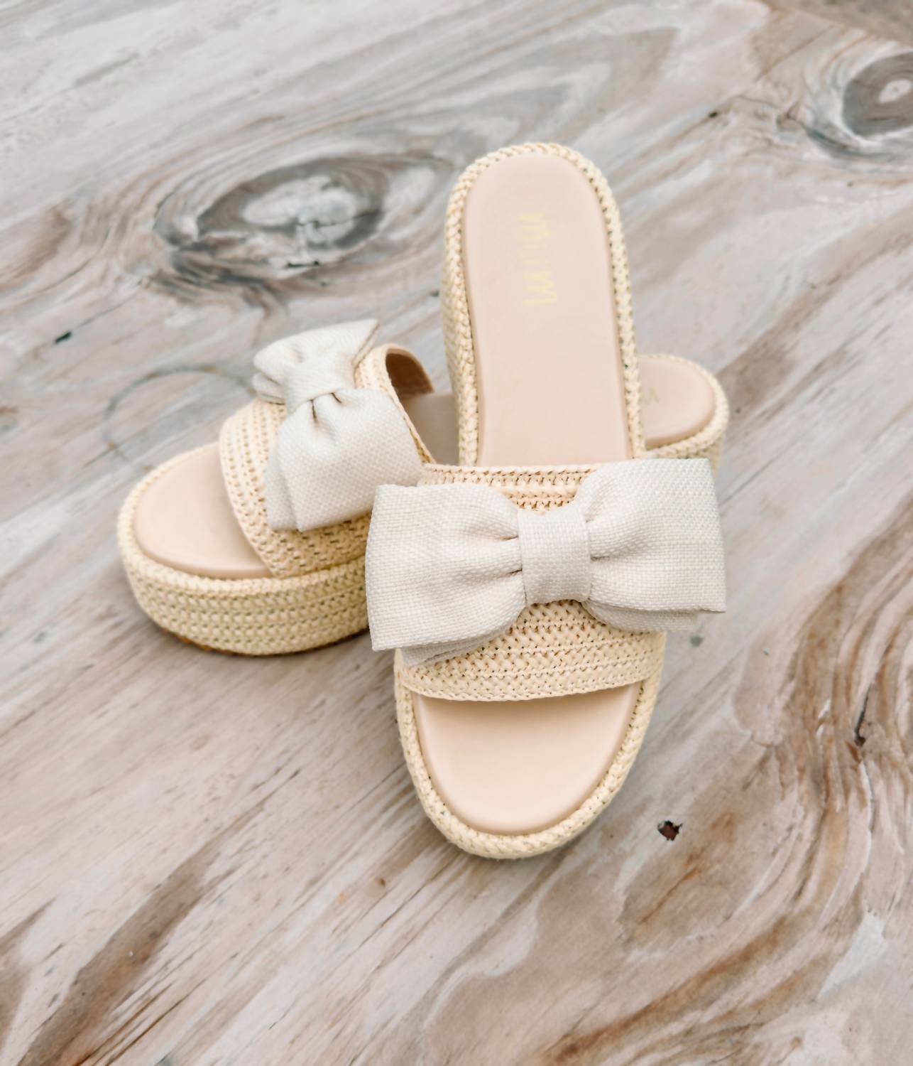 Maker'S - Women's Raffia Bow Sandals