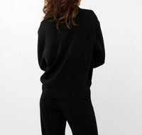 Esqualo - Modal Top With Embroidered Floral Sleeve