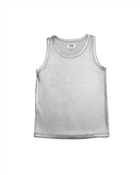 MIA Girl's Metallic Tank in silver - kids' tank top