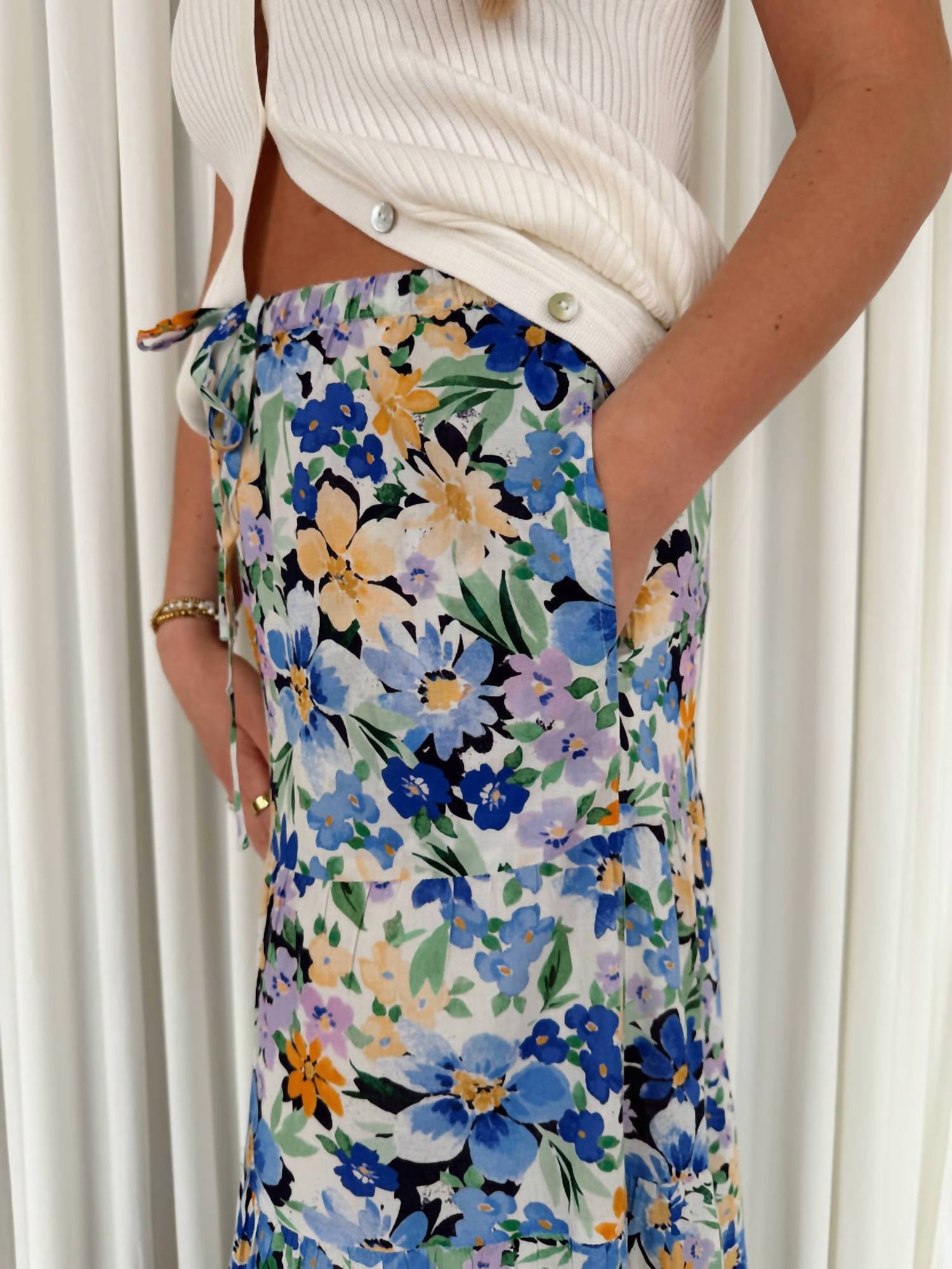 Bila77 - Lotus Maxi Skirt