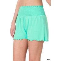 Zenana - Smocked Lounge Shorts