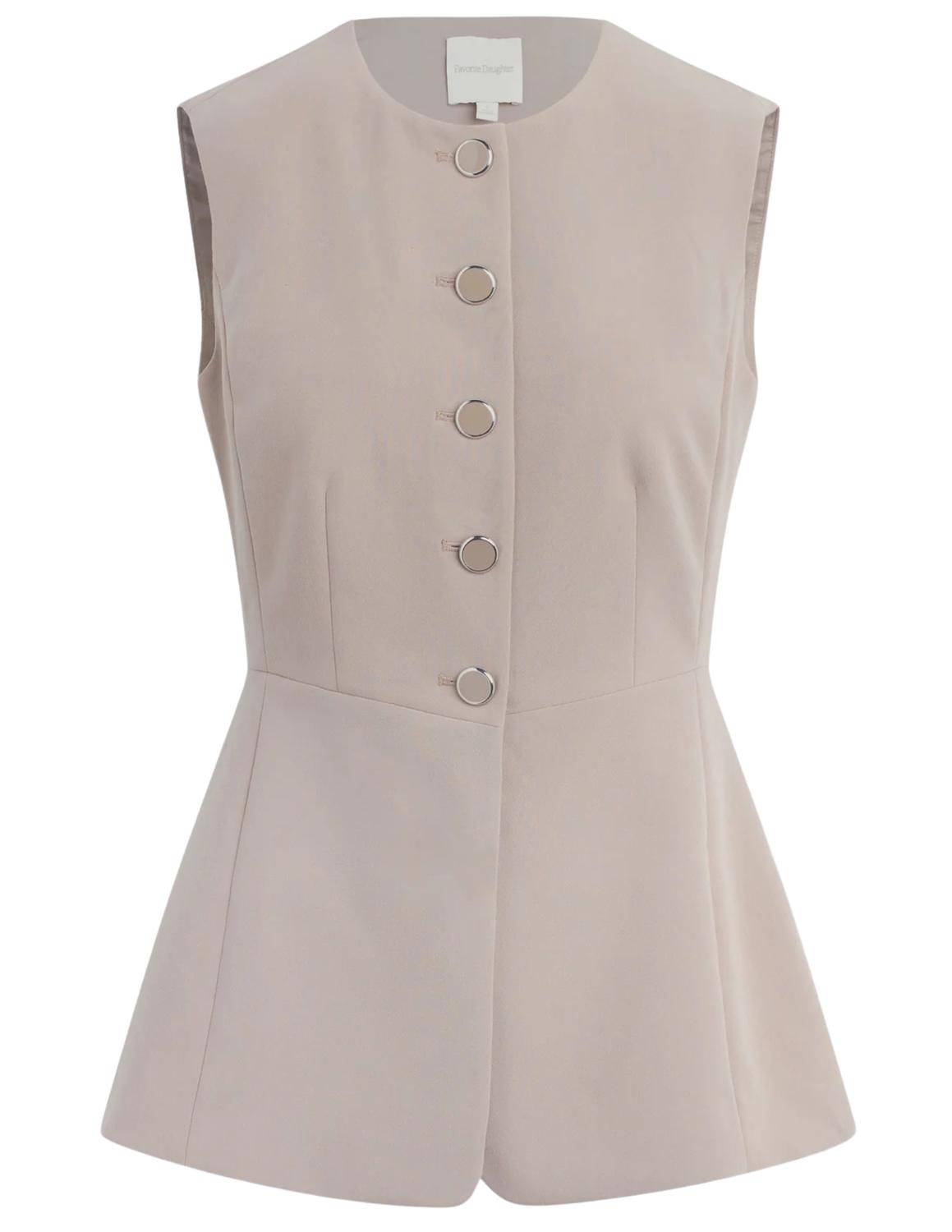 Favorite Daughter - Clocking In Long-line Vest Top