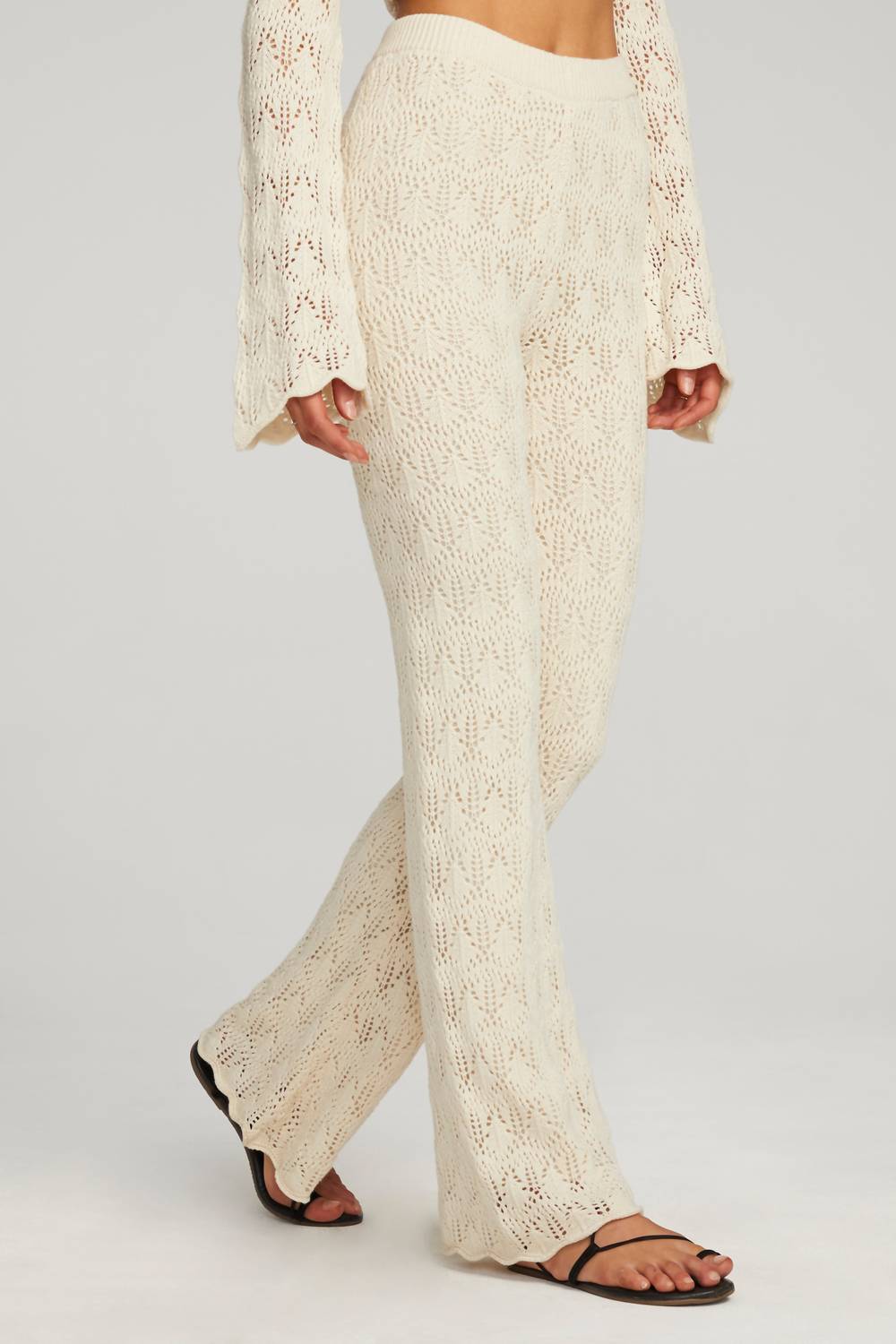 saltwater LUXE Georgie Pants in natural - women's pants - alternate view