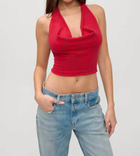 Frankies Bikinis - X Jennie Briar Knit Halter Top