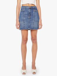 Mother Riveter Mini Skirt in bending the rules - women's skirt - detail view