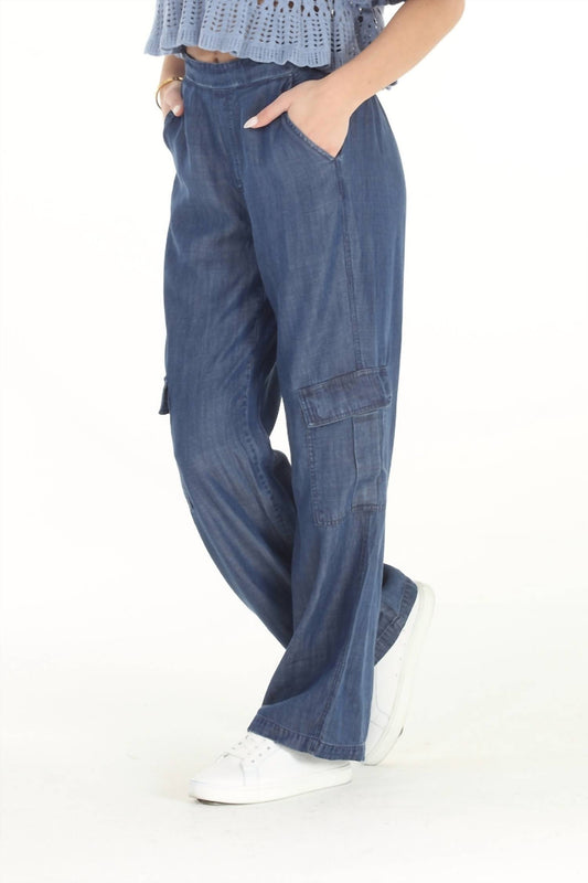 Paparazzi - Tencel Wide Leg Cargo Pant