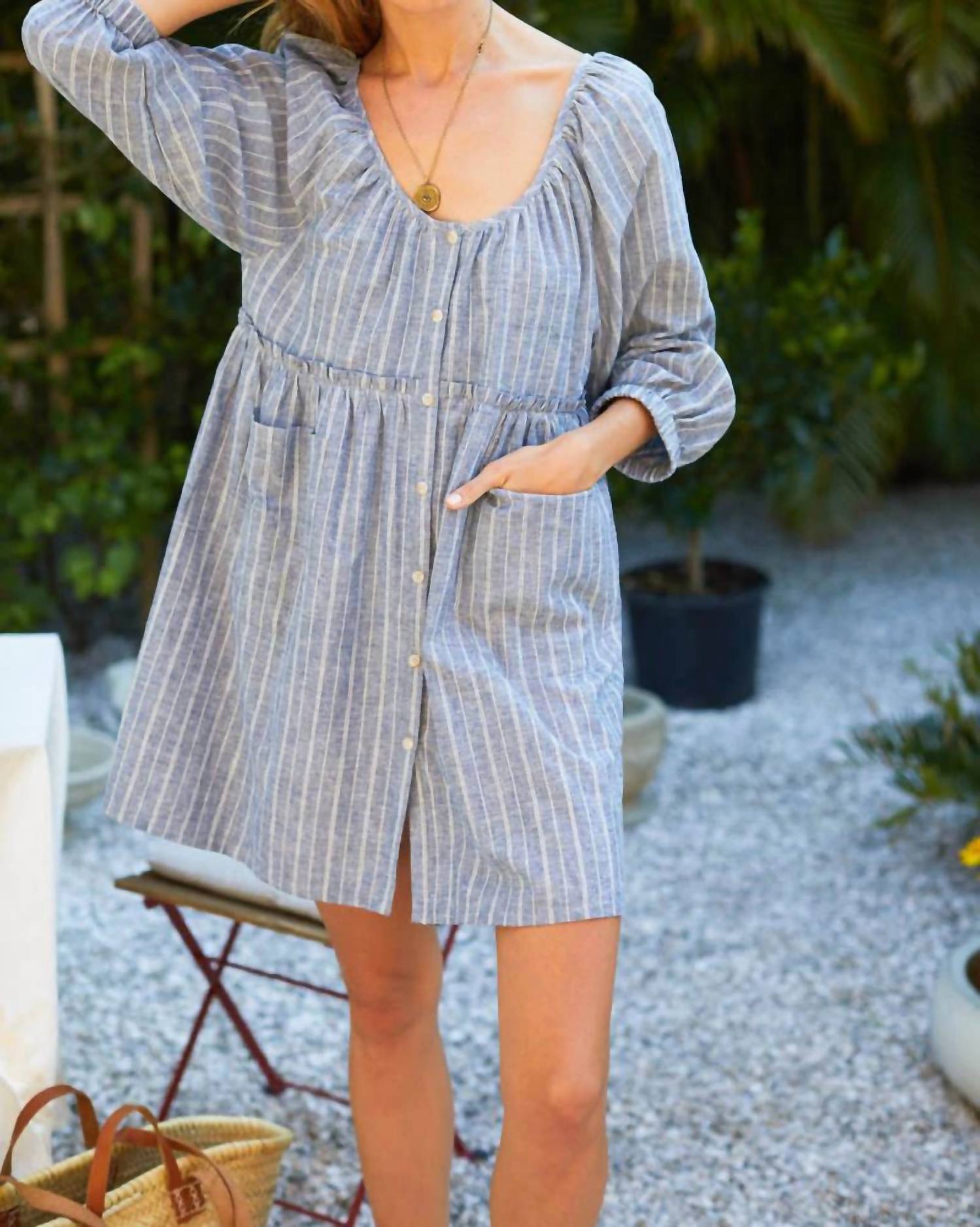 JASMINE BUTTON DRESS