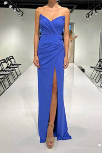 Tarik Ediz - Sara Strapless Jersey Fitted Long Gown
