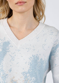 Kinross - Sequin Jacquard Vee Sweater