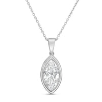 Diana M Jewels - Women's Marquise Lab-Grown Diamond Pendant Necklace (10.00 Ct) - Bold