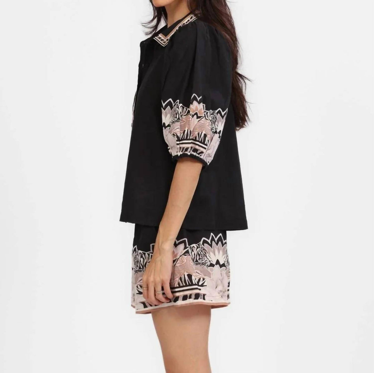 Las Sureñas - Lotus Tiger Balloon Shirt