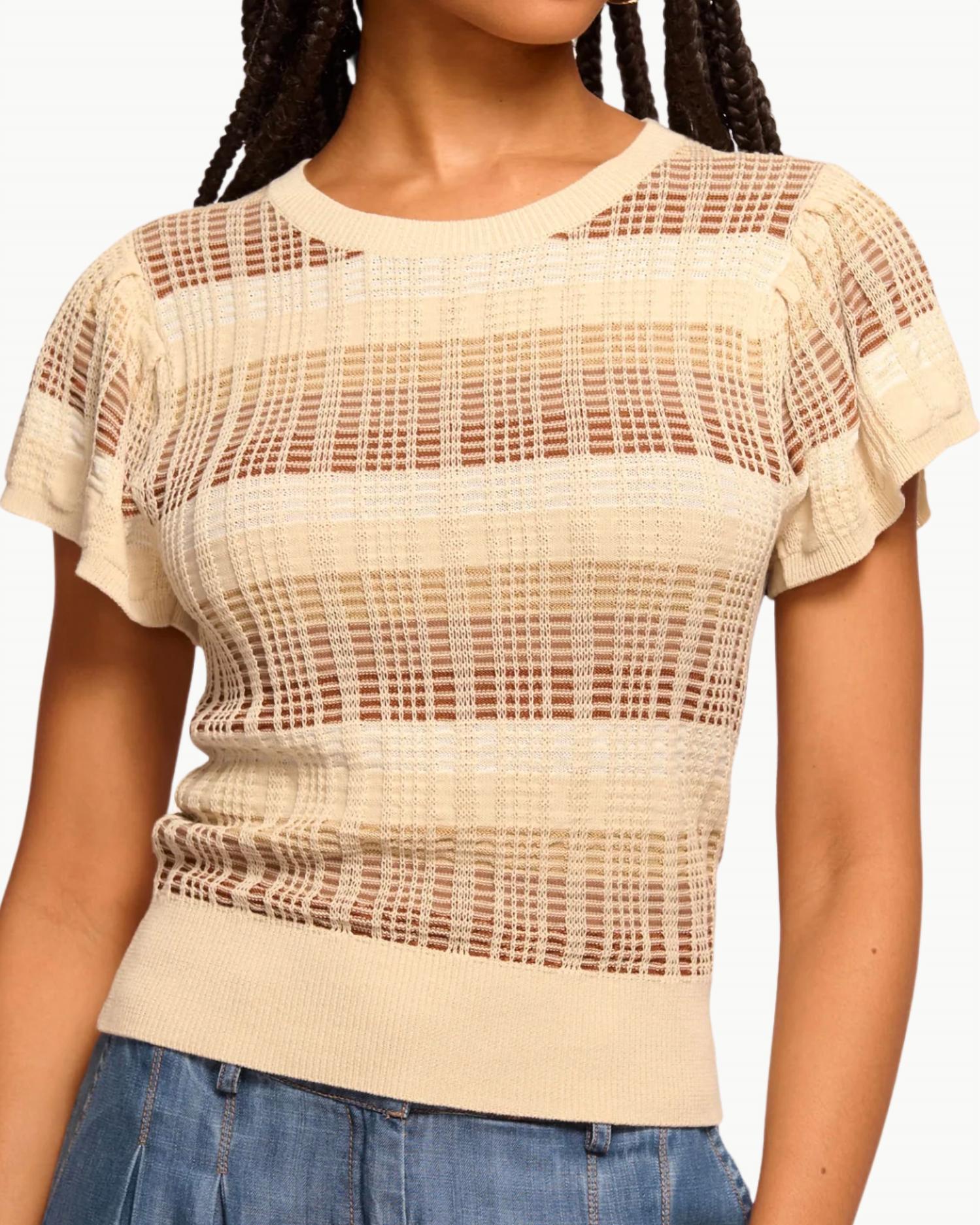 Ramy Brook - Rebecca Knit Flutter Sleeve Top