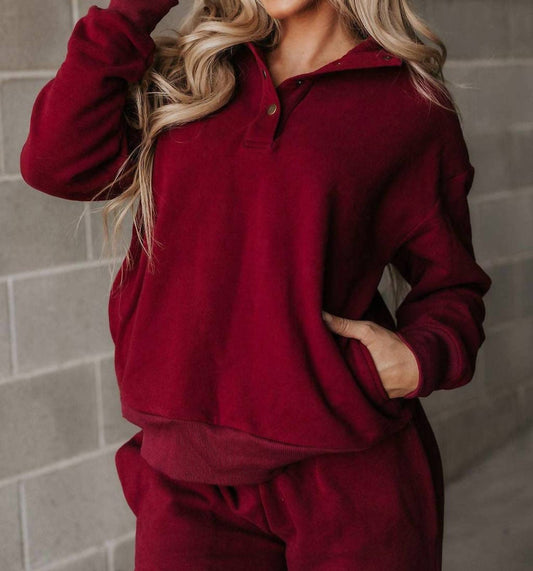 Ampersand Ave - Ampersand Avenue - Never Better Button Top: Wine